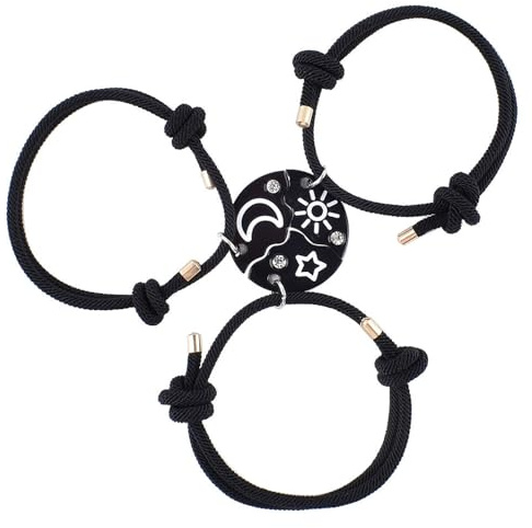 AffeGifts Freundschaftsarmband für 3, Magnetische Mädchen BFF Ketten für 3 Armbänder Freundschaft Passende Armbänder für Beste Freunde Geschenke für Geburtstag, Abschluss