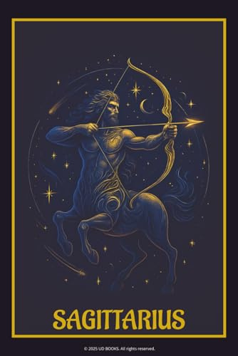 Sagittarius Zodiac Notebook: 6” x 9” Lined Notebook | 120 Pages | Celestial Fire Sign Journal for Reflection, Astrology Lovers & Sagittarius Season Gifts