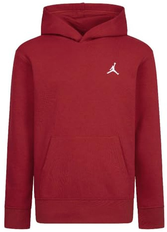 Nike Jordan Felpa da Ragazzi con Cappuccio MJ Brooklyn Rossa