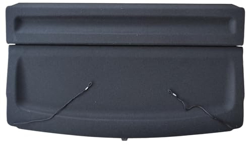 GEPCO Kofferraumabdeckung Hutablage kompatibel mit BMW X1 (F48) 2015-2022 | Laderaumabdeckung Gepäckraumabdeckung | Sichtschutz Schwarz | OEM 51467378621