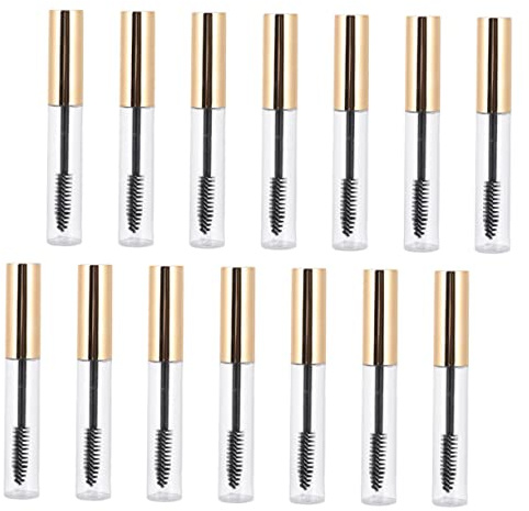 PLAFOPE Mini Mascara Flasche Leichte Langlebige Leerbehälter mit Trichtern Kompakte Wimperntusche Tuben zum Auffüllen und Reisen Praktische Make up Aufbewahrung