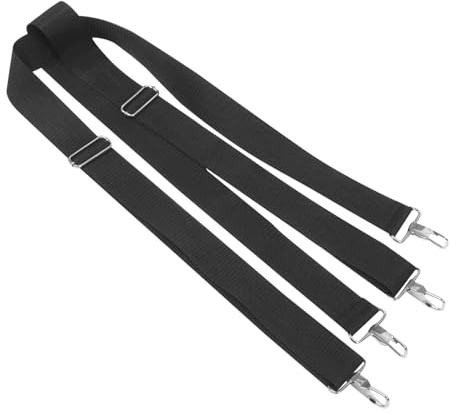 SWETRACE Verstellbarer Schwarz Tragegurt Marschtrommel für Nylon Snare Drum zum Marschieren für Auftritte