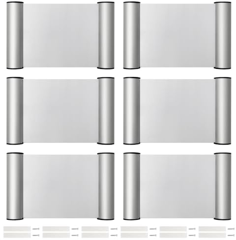Dagran 6Pz A6 Targhette Porta Ufficio Allumin Autoadesivo Set(148x105mm) | Installazione su Porta per Segnaletica Professionale in Uffici, Studi Medici, Ambienti Commerciali ed Eventi