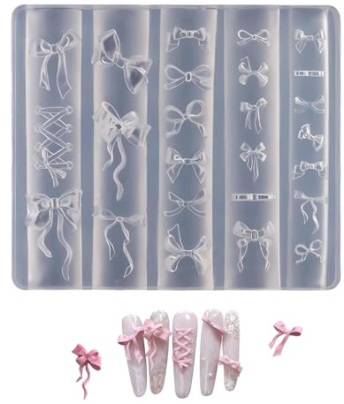 Zosutetoxo Nails Mold, Ensemble de Design d'Ongles avec Tampon et Moule en Silicone 3D
