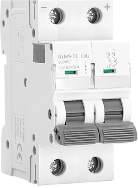 Disjoncteur Sur Rail Din DC MCB 6KA 2P 500V, Disjoncteur DC 6A 10A 16A 20A 25A 32A 40A 50A 63A(16A)
