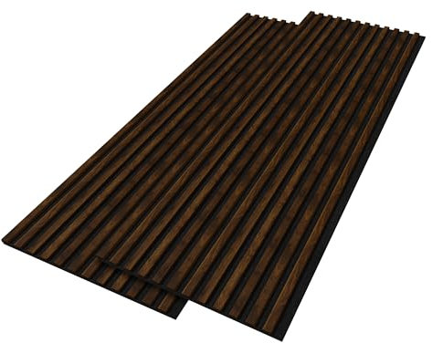 Stegu PROLINE Akustiklamellen Haselnuss – 240x60 cm, 2 Stück – FSC®-zertifiziert – Schallabsorbierende Wandpaneele – Hochwertige Akustik und Design