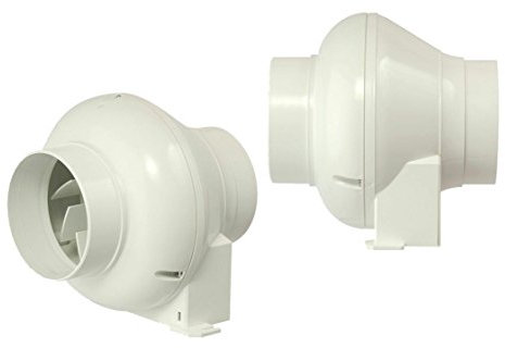 Manrose CFD200TN In Line Extractor Fan with Timer (for 4/100mm duct)