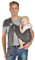 Hoppediz Ring-Sling, Baby-Tragetuch ab Geburt, 100 % schadstoffgeprüfte Baumwolle, Design Chicago
