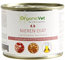 OrganicVet Katze Nassfutter Veterinary Nieren-Diät, 6er Pack (6 x 200 g)