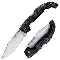 Cold Steel, Voyager XL Lockback, Klappmesser, Clip Point Klinge, Taschenmesser, Griff: Griv EX, AUS-10A Klingenstahl, scharfes Messer für Outdoor, Camping, Schnitzen