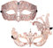 Pärchen Venezianische Maskerade Maske Set Luxus Stil Prinzessin Party Maske Rose Gold M