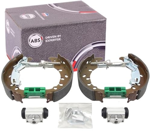 A.B.S. 111520 Bremsenset Trommelbremse Bremsbacken Satz mit Radbremszylinder mit Zubehör Hinten Kompatibel mit FIAT GRANDE PUNTO 199 PUNTO 199 Panda Schrägheck 312, 319 QUBO 225, CITROËN NEMO Kasten