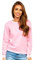 BOLF Femme Sweat-Shirt Sweat Manches Longues Temps Libre Sport Fitness Outdoor Basic Casual Style W01 Rose XL [A1A]