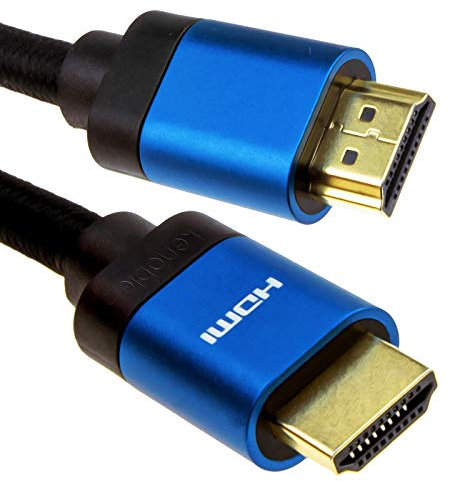HDMI v2.1 Ultra High Speed HDR 8K 60Hz 4K 120Hz 48Gbps eARC Cable 0.5m Blue [0.5 metres]