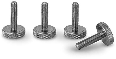 PrecisionGeek – Rändelschrauben M5 x 19 mm aus rostfreiem Edelstahl | Griffschrauben mit gerändeltem Kopf | 4 Stück – für Maschinen, Möbel, Modellbau & DIY-Projekte
