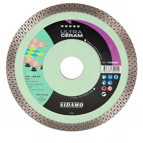 Disque diamant ULTRA CÉRAM D. 76 x 10 x H 6 mm Grès céram/faïence - 11130149 - Sidamo