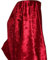 A-Express Stoff Pannesamt Sanft Samt Karneval Bekleidung Kostüm Dekostoff Gardinenstoff Schneiderei Stoff 140cm Breite - 2 Meter 200cm x 140cm Rot
