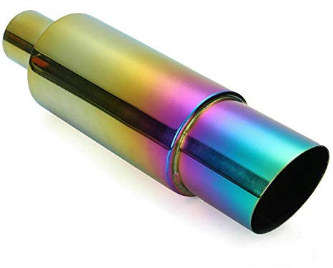 Riloer Edelstahl Rennwagen Auspuff Schalldämpfer Endrohr Heck Heck Gerade Finish