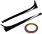Aramox Spoiler Alettone per Auto - Adesivo per Ala Laterale di Coda per Baule Posteriore - Adatto per Golf 7 MK7 2014-2017