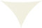 vidaXL Toldo Parasol Lona Protector Solar Sombra de Patio Jardín Terraza Balcón Parque Exterior de Vela Triangular de Tela Oxford Crema 3,5x3,5x4,9 m
