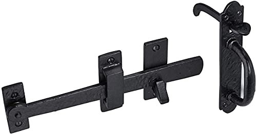 Old Country Suffolk Thumb Cottage Door gate Latch Handles Vintage Old Style (Black) x 1