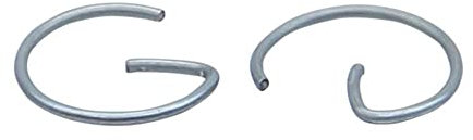 Kolbenclips 12mm 2 Clips (Form G) Kolbenbolzen Kolbenclips kompatibel mit Roller Moped Mofa Mokick