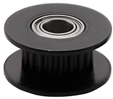 5 Stück GT2 Idler Zahnrad/Laufrolle 20 Zähne für 10mm Zahnriemen Schwarz Umlenkrolle, Bohrung 5mm