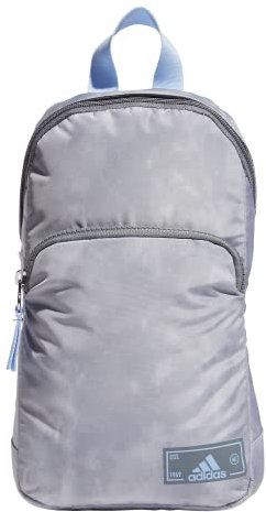 adidas Unisex Essentials Crossbody – Athletic Sling Bag with Phone Pocket Umhängetasche, Stone Wash Grey/Blue Dawn/2.0