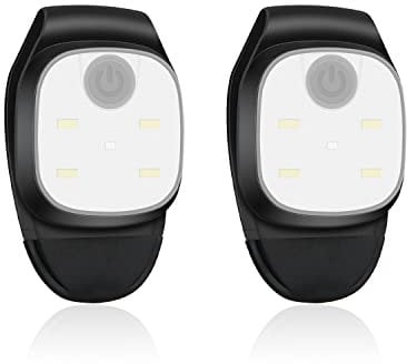 Hossom LED Clip Lampe 2 Stück Stirnlampe LED Kopflampe Wiederaufladbar Mini Stirnlampe mit 4 Lichtmodi Kleinstirnlampe für Joggen, Angeln, Campen, Wandern, Laufen usw