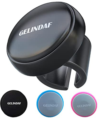 GELINDAF Car Steering Wheel Knob, Smooth Steering Wheel Spinner with Bearing, Silicone Power Handle Universal Steering Wheel Knobs Ball for Car, SUV, Trucks, Tractors, Mowers, Boat No Tool Required