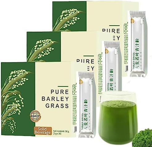 Poudre d'herbe d'orge Naveta Poudre d'herbe d'orge pure Poudre d'herbe d'orge pure Naveta Orge pure biologique 100% Pure Biologique Unisexe Bonne santé