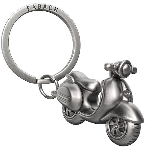 FABACH Vespa Schlüsselanhänger - Geschenk für Vespafahrer - Motoroller Glücksbringer Fahr Vorsichtig