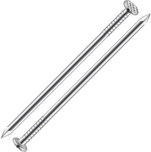 Wensilon (19 pcs)4 inch Stainless Steel 304 Nails, Hanging Nails, Wall Nails, Dowels, Long Nails