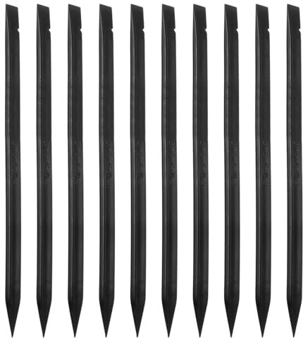 QUARKZMAN Outils D'Ouverture de Téléphone en Plastique Spudger de 146 mm pour Pc Tablette Ordinateur Portable Kit D'Outils de Réparation, Noir Lot de 50
