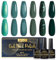 INPING UV Nagellack Grün - 6 Farben Gel, Glitzer Grün Grasgrün Dunkelgrün für Anfänger DIY Nail Art Maniküre Salon, Langlebig, 8ML