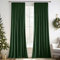 MIULEE Dark Green Velvet Pencil Pleat Darkening Curtains for Bedroom 2 Panel Set, Super Soft Luxury Home Decor Living Room, Thick Room Darkening Curtains 90 Drop, Each 90 x 90 Inche