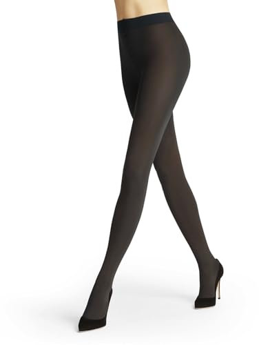 FALKE Damen Strumpfhose Pure Matt 100 DEN W Ti blickdicht einfarbig 1 Stück, Grau Graphite 3146, S