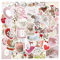 Nayyana 60 Stück Coquette Kawaii Aesthetic Sticker Wasserfeste Anime Aufkleber für Laptop Koffer MacBook iPad Motorrad Helm Scrapbook Kühlschrank, Rosa Sticker für Mädchen und Frauen