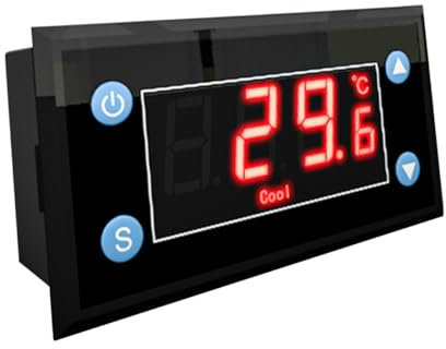 BESPORTBLE Flammwidriger Temperaturregler Für Gewächshaus Aquarium Digitaler Thermostat Zur Genauen Temperaturkontrolle Geeignet Für Fisch Pflanzen Und Mehr