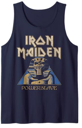 Iron Maiden - Pyramid Sphinx Navy Tank Top