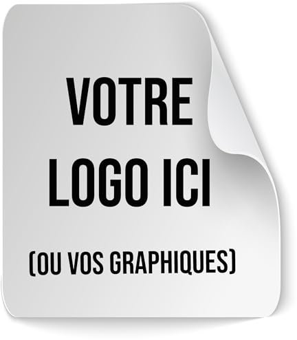 Lot de 100 autocollants personnalisables polyvalents – Insérez votre logo ou votre illustration – Taille sélectionnable de 2 cm à 20 cm – Idéal pour la décoration (Carré)