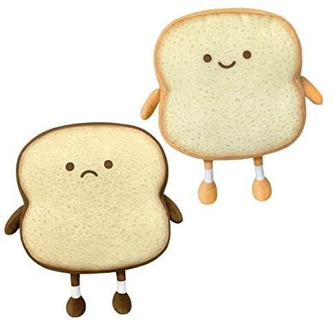 HOMOCONO Komfortkissen Erwachsene Toastbrot Üsch Toast Kissen Dekorative Simulation Von Brot Modellen Für Zuhause Und Büro Lustige Lebensmittelform Kissen Als Sitzkissen Für Sofa Und Stuhl