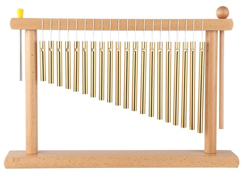 LIEKE Tisch-Windspiel, Handspiel, Klangheilungsinstrument, 20 Töne | Klarer, angenehmer Klang für Zen, Yoga, Meditation, Achtsamkeit, Entspannung, Klang, Badetherapie, Heimdekoration