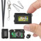 LX-VIECKDUN Mini CAM Llavero Cámara de 1.47 pulgadas Pantalla Mini Cámara Retro Pequeña Cámara Digital 1080P HD Grabadora de Video Portátil Interruptor de Modo Foto/Video 64G TFType-C 2H Batería 62g