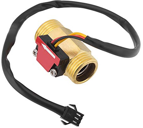 CYSFETENA YFB1 integrierter Wasserdurchflusssensor, 1.75mpa 1-25L/min Magnetischer Durchflussmesser Wasser, G1/2 Hall Sensor für Thermostatische Wassererhitzer, Wasserreiniger