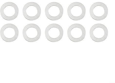 Lot de 10 anneaux de réduction circulaires pour différentes tailles de lame (25,4-20 mm)