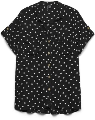 VERO MODA Damen Vmbumpy Ss Shirt AOP WVN Noos