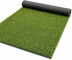 Lemag Prato Sintetico Erba Artificiale 10mm – Tappeto Verde 1x5m | Drenante Tagliabile | Balcone Terrazzo Giardino Bordo Piscina | Uso Esterno e Interno | Senza Manutenzione | Made in Italy