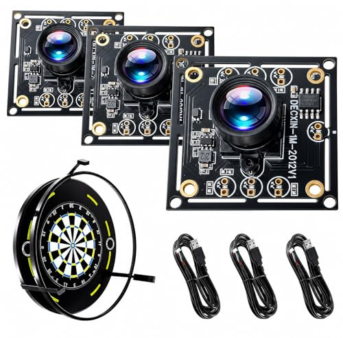 3er Set OV9732 Kameramodul, 100° Weitwinkel,1280x720p 30fps, 3m Kabel | Kompatibel mit Autodarts kompatibel, Ideal für Industrie und DIY