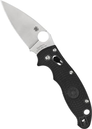 Spyderco Einhandmesser Manix2 Lightweight, Schwarz, One size, C101PBK2 | Schwarz, 20,3 cm Gesamtlänge, 8,56 cm CTS BD1N Stahlklinge, FRCP-Griff, Kugellagersperre, Vollflachschliff